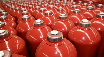 Skladování lahví na stlačený plyn - horizontální vs. vertikální polohování